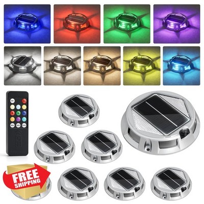 VOLISUN 8 Pack 9Color Solar Driveway Lights