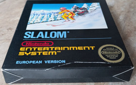 Nes Spiel Slalom - Small Box Nintendo - OVP CIB Bienengr&auml;ber