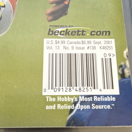 Beckett Football Card Monthly Sept 2001 Vol 13 No 9 #138 Terrell Davis - Picture 3 of 4