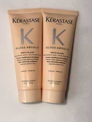 2x Kérastase Gloss Absolu Insta Glaze Conditioner 75ml Frizz Shine Haarpflege