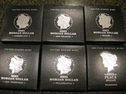 2021 Morgan Peace Silver Dollar Coins Complete U.S Mint Set of 6 in Boxes & COAs