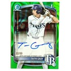 TAITN GRAY 2025 Bowman Draft Green Lava Auto /99 Tampa Bay Rays 1st Bowman