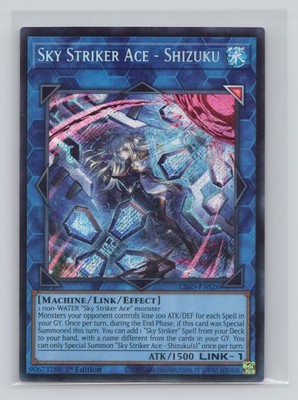 Sky Striker Ace - Shizuku (Alternate Art) Secret Rare Legendary Modern Decks 202