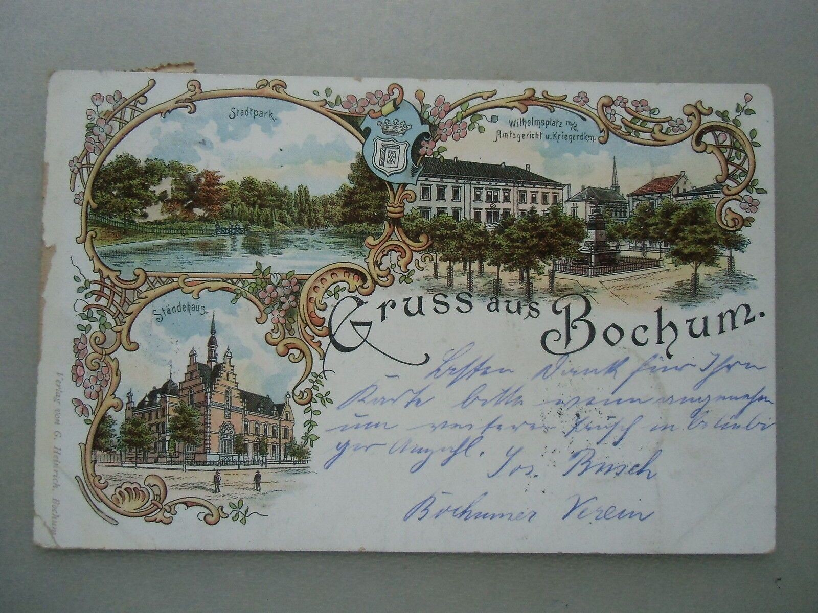 Ansichtskarte Bochum Litho 1897