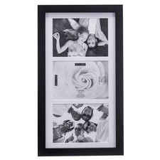Malden 5x7 3-Opening Matted Collage Picture Frame - Displays Three 5x7 Pictur...