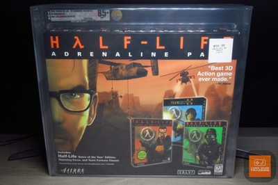 VGA GOLD 85+ NM+ - Half-Life: Adrenaline Pack BIG BOX PC CD 1999 NEW! - RARE!