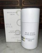 BEEKMAN 1802 Milk Stick Invisible Deodorant Aluminum Free Full Sz 2.5oz