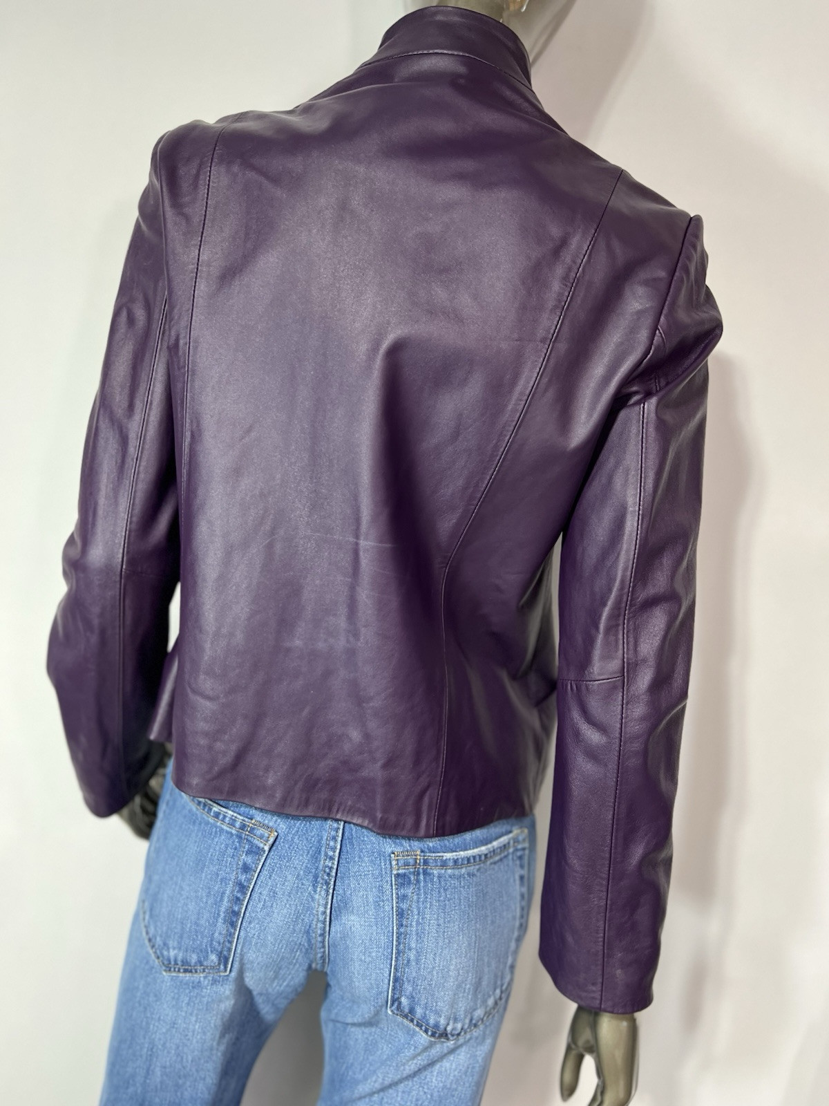 Pendleton Jacket Women's Size Small Purple Leathe… - image 7