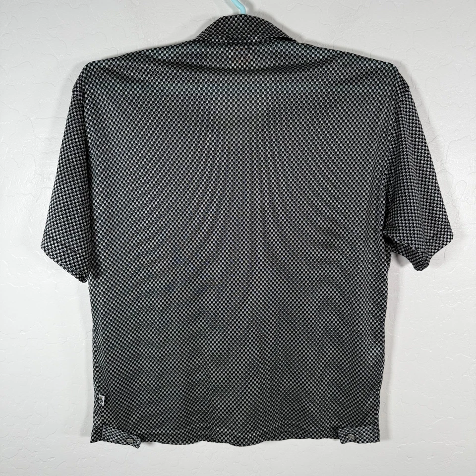 Vintage BC Ethic Shirt Mens Large Black Enduro Button Up Pearl Clubbing Rave - Image 3 of 4