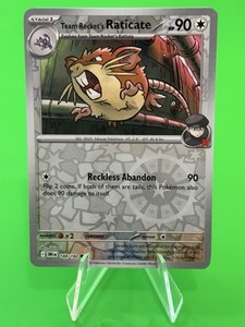 Pokemon Team Rocket's Raticate S & V Destined Rivals Reverse Holo Common 148/182