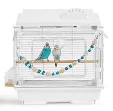 Clear View Bird Cage Indoor Travel Small Birdcage Parakeet Parrot Budgies Cockat