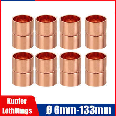 Kupfer Lötfittings Schiebemuffe Φ6mm 8mm~133mm Muffen Löt Fitting Kupferfitting