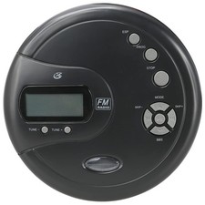 GPX PC332B Portable CD Player with Anti-Skip Protection, FM No Size, Black