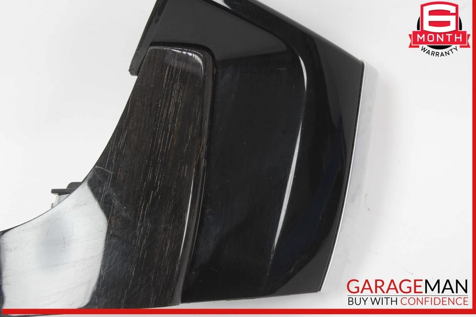 Cubierta de moldura de bisel del tablero de instrumentos del lado izquierdo BMW X5 X6 14-18 negra OEM Foto 3 de 4