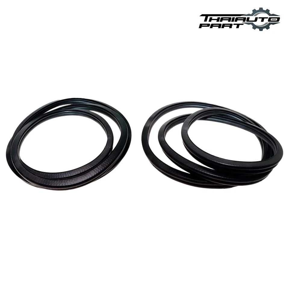 2 Sello de puerta resistente al clima delantero de goma izquierda derecha para Hyundai Excel 1990-1995 4 puertas Foto 2 de 4