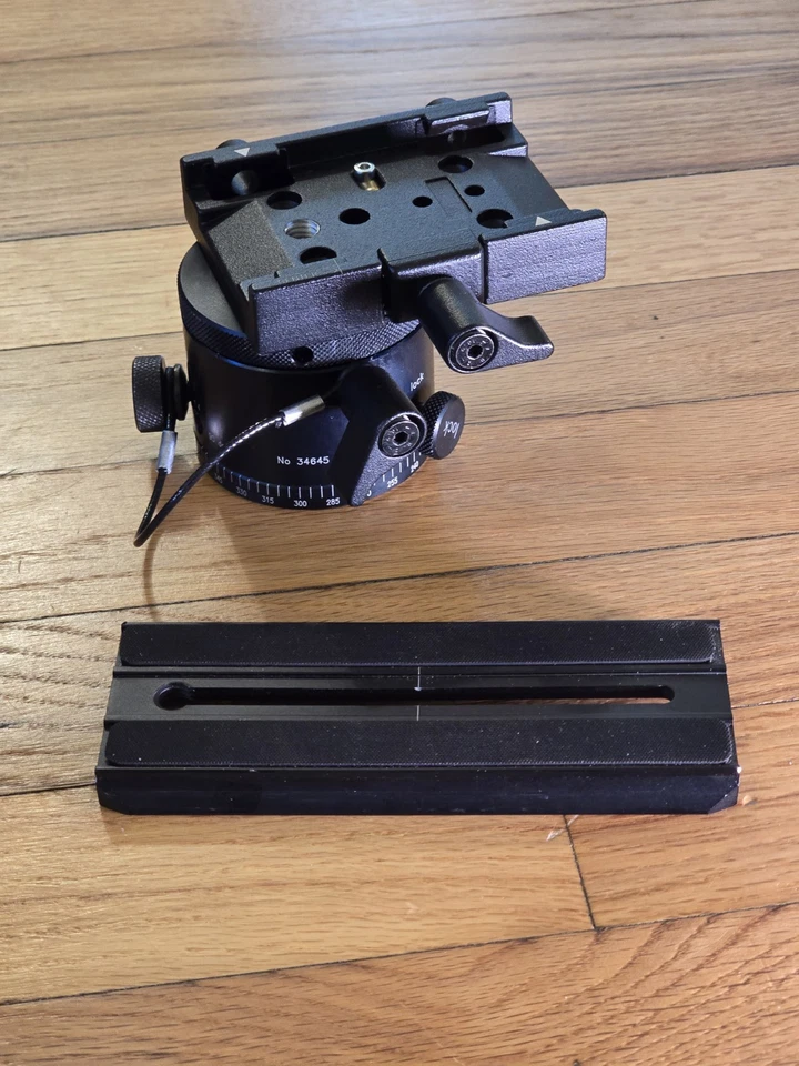 Manfrotto 300N Bogen 3414 Panoramic Indexing Rotator Head Nodal Rail Arca-Swiss  - Image 2 of 4