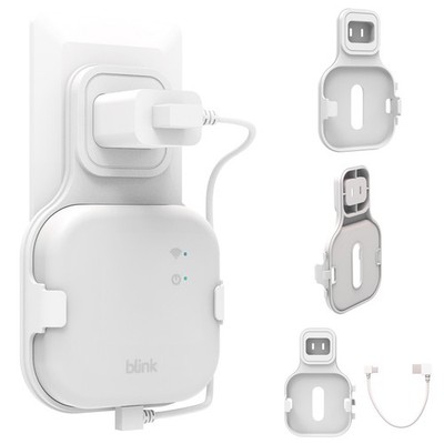 Outlet Wall Mount Bracket with USB-C Cable for All-New Blink Sync Module XR