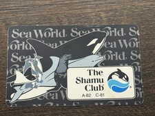 The Shamu Club Card Sea World of California Membership Discount 1990 Vintage LNC