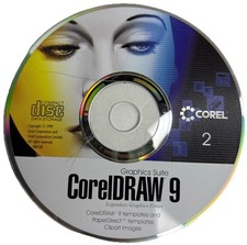 COREL DRAW 9 GRAPHICS SUITE CD DISK TWO ONLY SHIPS IN 24 HOURS