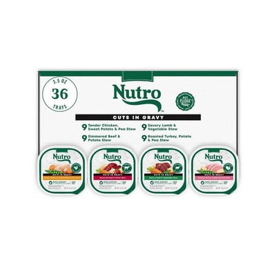 Nutro Natural Choice Cuts in Gravy Wet Dog Food, Grain Free Dog Food Wet Reci...