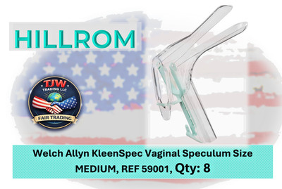 #Hillrom Welch Allyn KleenSpec Vaginal Speculum Size MEDIUM, REF 59001, Qty:8