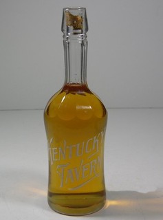 1890s KENTUCKY TAVERN WHISKEY BACK BAR BOTTLE SALOON WHISKEY DISPLAY DECANTER