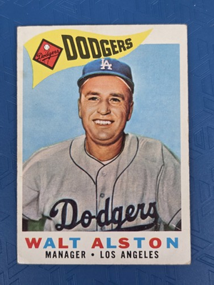 #ad 1960 Topps #212 Walt Alston Los Angeles Dodgers BASEBALL Card 4A $5.99
