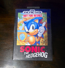 SEGA Sonic the Hedgehog Not For Resale - Sega Genesis Cartridge w/ Case 1991
