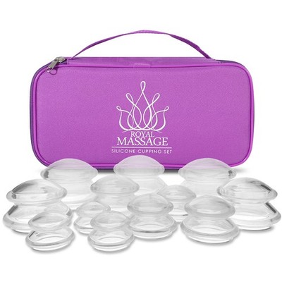Royal Massage Silicone Massage Cupping Therapy Set - Cup Jar - Anti Cellulite