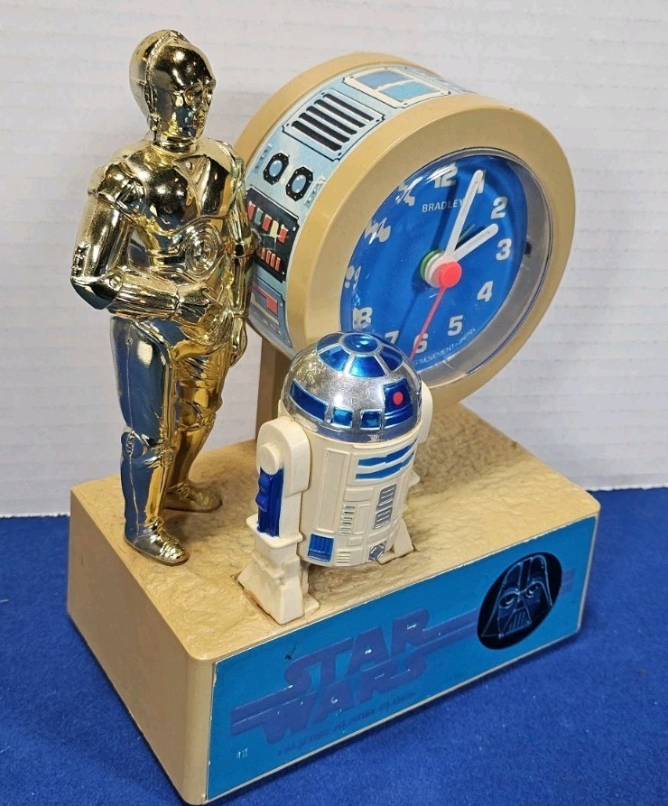1980 Star Wars Alarm Clock MIB ESB vintage Toy By Bradley Talking