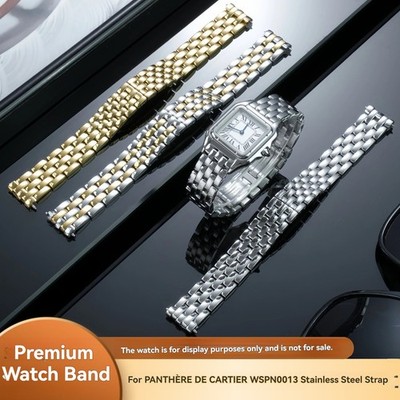 For Cartier Panthere WSPN0013 WJPN0067 W4PN0016 Stainless Steel Watch Strap Band