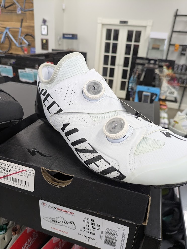 Specialized S-Works Ares Road Shoes - White/Black/Red/Flo Red | eBay