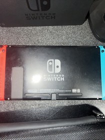 Nintendo Switch HAC-001 (-01) Neon Red & Blue 1 Game + extras Bundle Tested