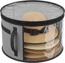 Extra Large Clear Hat Organizer for Travel and Wardrobe Cowboy Hat Box