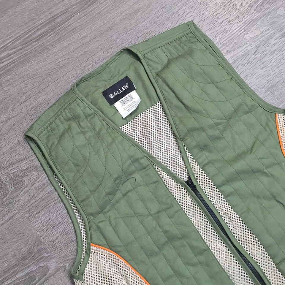 Allen Company Ace Shooting Range Vest with Moveable Shoulder Pad Olive/Tan M/L - Image 2 of 4