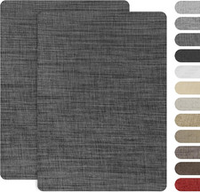 8x11 Inch Fabric Repair Patches, Self-Adhesive Linen Patch for Dark Grey