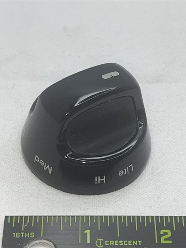 KitchenAid Gas Range OEM Genuine Whirlpool * Replacement Black Stove Knob * - Picture 2 of 9