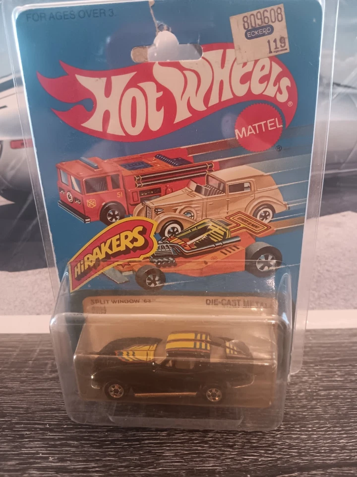 Hot Wheels ventana dividida 63 Corvette negro vintage 1983 Hi-Rakers Hi Rakers Foto 2 de 4