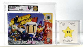 Bomberman Set Nintendo 64 N64 Hero New 1997 1998 Factory Sealed VGA Graded 85+