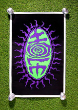 Hole Courtney Love Flocked Poster Black Light VTG 1995 Winterland Scorpio NOS