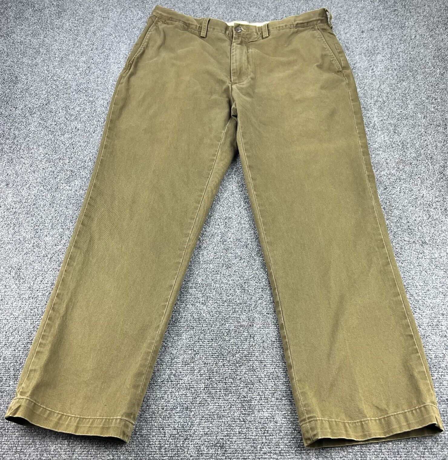 Polo Ralph Lauren Pants Men's 36x30 Brown Classic Fit Cotton Chino Casual Preppy