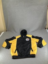 Chaqueta Pittsburgh Steelers Para Hombre Mediana Negra G III Peso Pesado Edredón Forrado NFL