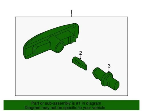 Lámpara intermitente intermitente delantera original Land Rover 2008-2016 LR4 LR2 LR3 LR007954 Foto 2 de 2