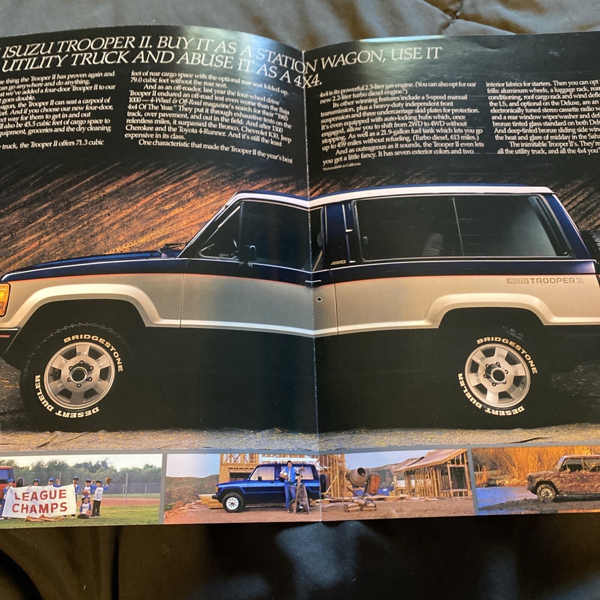 1985 Isuzu Trooper II Original Car Sales Brochure Folder | eBay