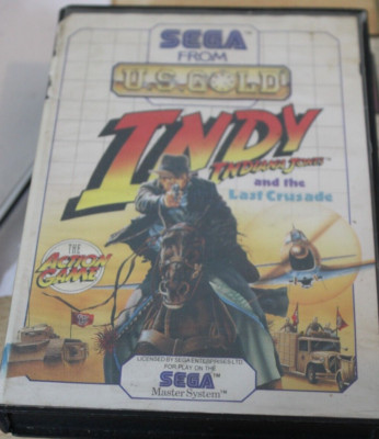 Indiana Jones Last Crusade Sega Master System (Modul Box) (1989 US Gold) cover