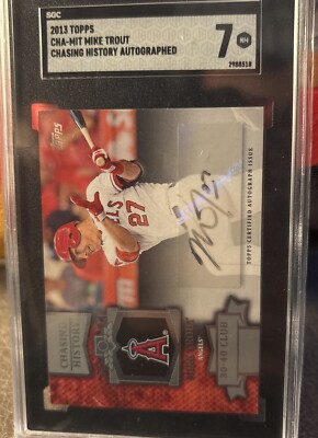2013 Topps - Chasing History Autograph #CHA-MTR Mike Trout (AU)