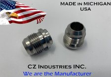 10AN, AN10 MALE STAINLESS STEEL WELD ON / WELD IN FITTING BUNG QTY:2