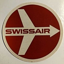 SWISSAIR AIRLINES NOS Vintage Airline Luggage...