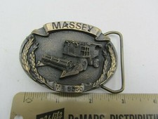 Vintage 1986 Massey Ferguson MF 8560 Tractor Farming Combine Belt Buckle