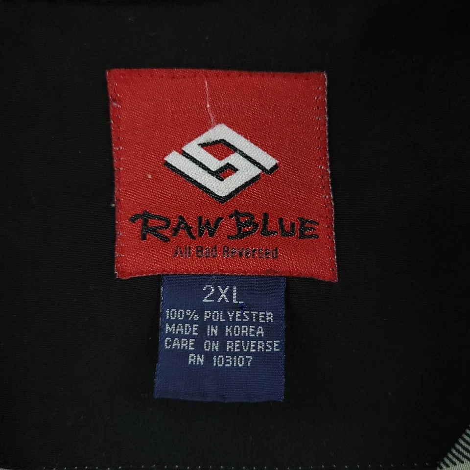 Raw Blue Shirt Mens 2XL XXL Gray Plaid Outdoors Hike Fish Camp Casual Office - Image 4 of 4